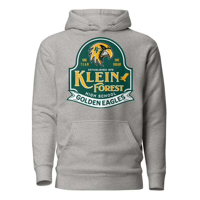 Klein Forest High School Golden Eagles Premium Carbon Grey Unisex Hoodie 219