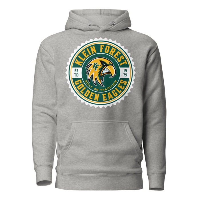 Klein Forest High School Golden Eagles Premium Carbon Grey Unisex Hoodie 203