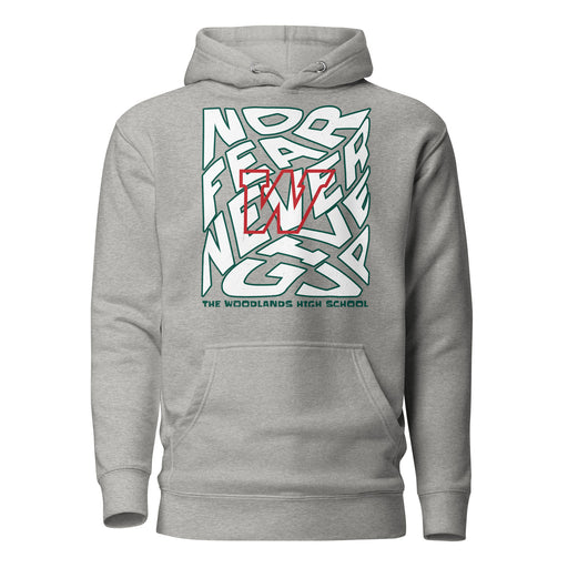 The Woodlands High School Highlanders Carbon Grey Premium Unisex Hoodie 236