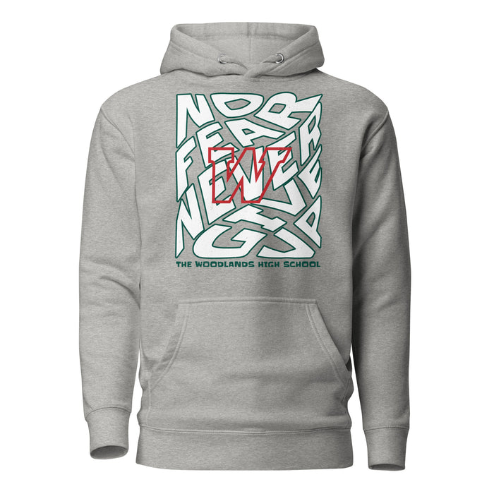 The Woodlands High School Highlanders Carbon Grey Premium Unisex Hoodie 236