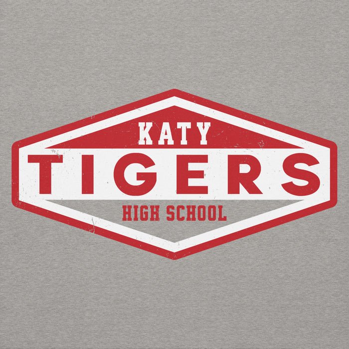 Close-up view of Katy High School Tigers Carbon Grey Premium Unisex Hoodie 009