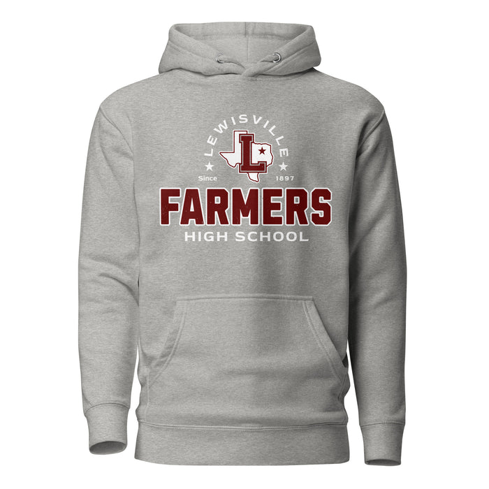 Lewisville High School Farmers Grey Classic Unisex Hoodie 222