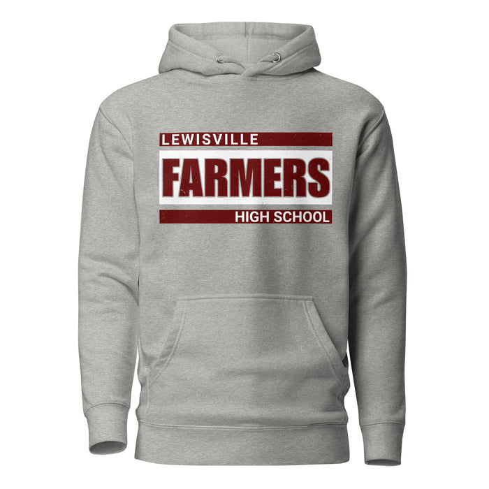 Lewisville High School Farmers Grey Classic Unisex Hoodie 098