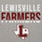 Close-up view of Lewisville High School Farmers Grey Classic Unisex Hoodie 024