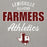 Close-up view of Lewisville High School Farmers Grey Classic Unisex Hoodie 034
