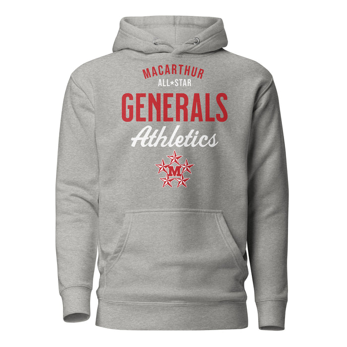 MacArthur High School Generals Grey Premium Unisex Hoodie 034