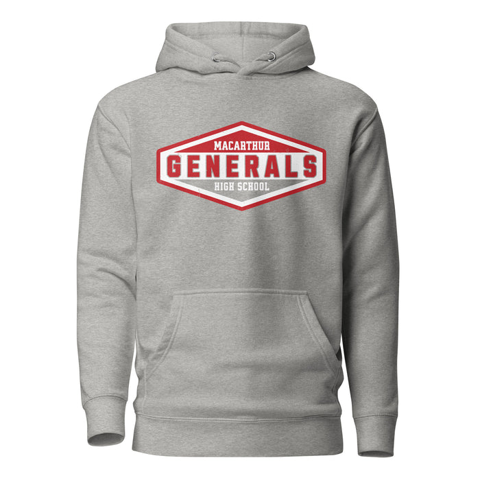MacArthur High School Generals Grey Premium Unisex Hoodie 009