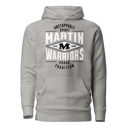Martin High School Warriors Grey Premium Unisex Hoodie 210