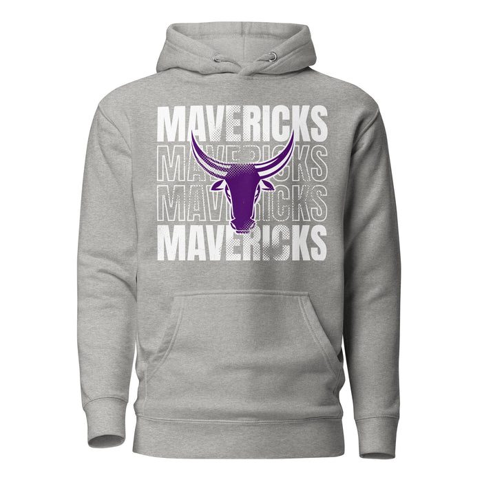 Morton Ranch High School Mavericks Premium Grey Unisex Hoodie 233
