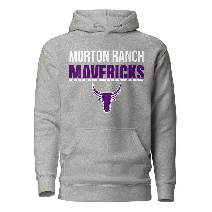 Morton Ranch High School Mavericks Premium Grey Unisex Hoodie 024