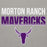 Close-up view of Morton Ranch High School Mavericks Premium Grey Unisex Hoodie 024