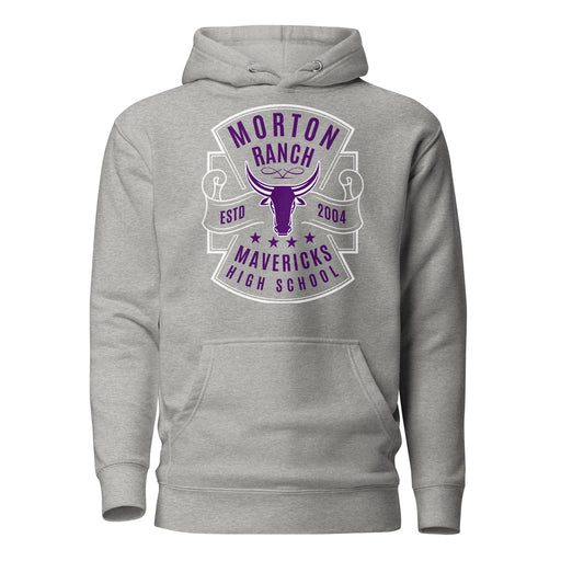 Morton Ranch High School Mavericks Premium Grey Unisex Hoodie 207