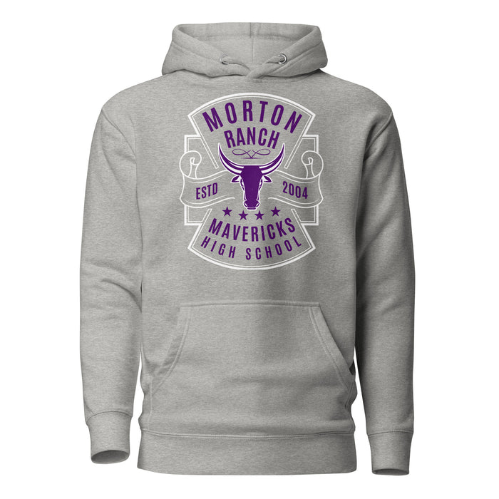 Morton Ranch High School Mavericks Premium Grey Unisex Hoodie 207