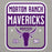 Close-up view of Morton Ranch High School Mavericks Premium Grey Unisex Hoodie 001