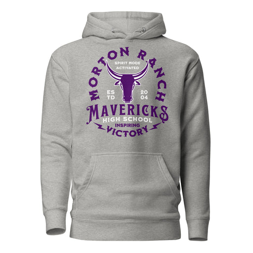 Morton Ranch High School Mavericks Premium Grey Unisex Hoodie 206