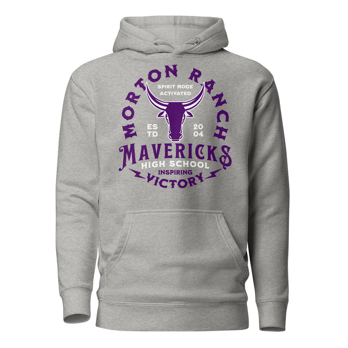 Morton Ranch High School Mavericks Premium Grey Unisex Hoodie 206