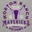 Close-up view of Morton Ranch High School Mavericks Premium Grey Unisex Hoodie 206