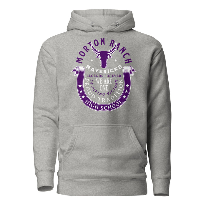 Morton Ranch High School Mavericks Premium Grey Unisex Hoodie 229
