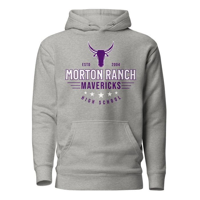 Morton Ranch High School Mavericks Premium Grey Unisex Hoodie 217