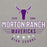 Close-up view of Morton Ranch High School Mavericks Premium Grey Unisex Hoodie 217