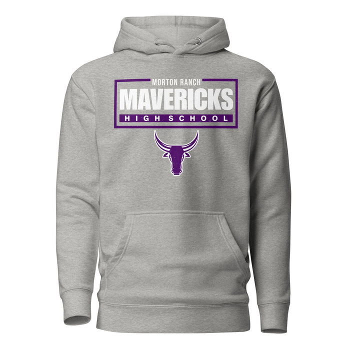 Morton Ranch High School Mavericks Premium Grey Unisex Hoodie 049