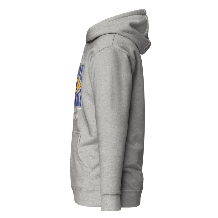Side view of Klein High School Bearkats Carbon Grey Premium Unisex Hoodie 210