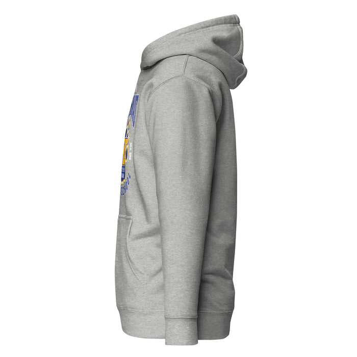 Side view of Klein High School Bearkats Carbon Grey Premium Unisex Hoodie 213