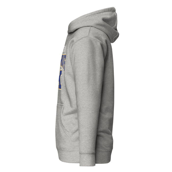 Side view of Klein High School Bearkats Carbon Grey Premium Unisex Hoodie 234