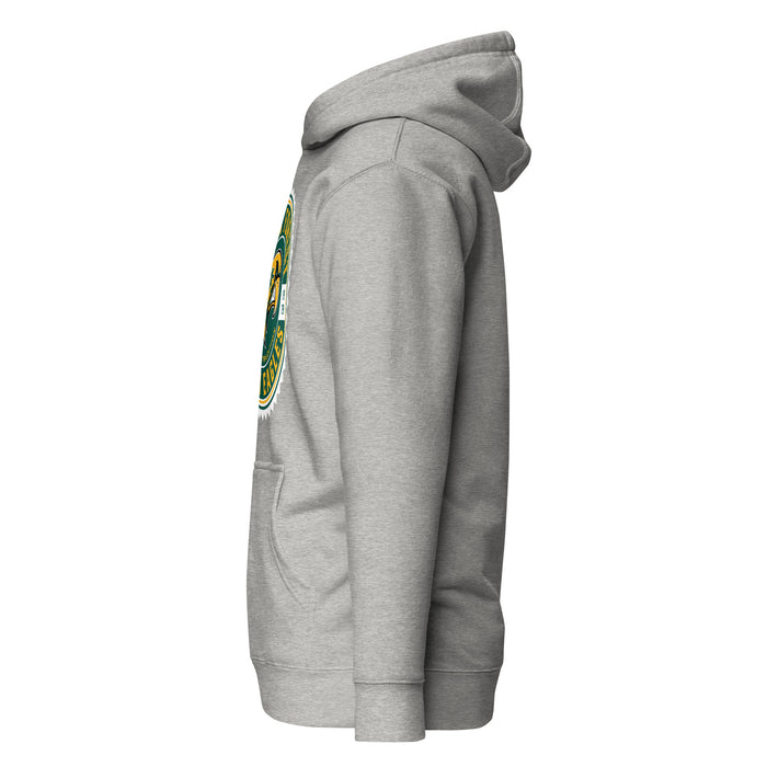 Side view of Klein Forest High School Golden Eagles Premium Carbon Grey Unisex Hoodie 203