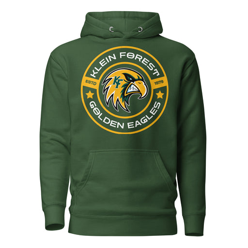 Klein Forest High School Golden Eagles Premium Forest Green Unisex Hoodie 239
