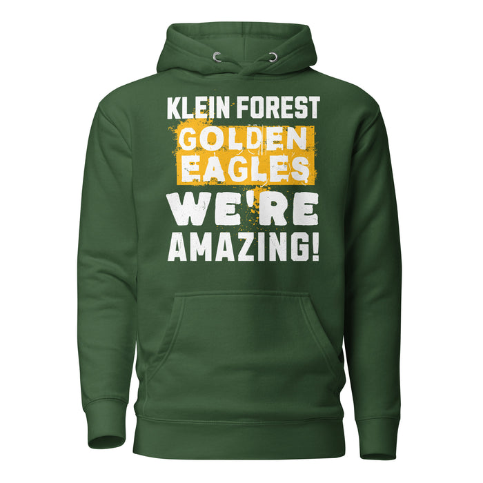 Klein Forest High School Golden Eagles Premium Forest Green Unisex Hoodie 231
