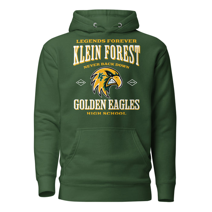Klein Forest High School Golden Eagles Premium Forest Green Unisex Hoodie 230