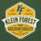 Close-up view of Klein Forest High School Golden Eagles Premium Forest Green Unisex Hoodie 209