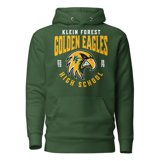Klein Forest High School Golden Eagles Premium Forest Green Unisex Hoodie 213