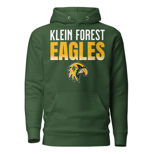 Klein Forest High School Golden Eagles Premium Forest Green Unisex Hoodie 024