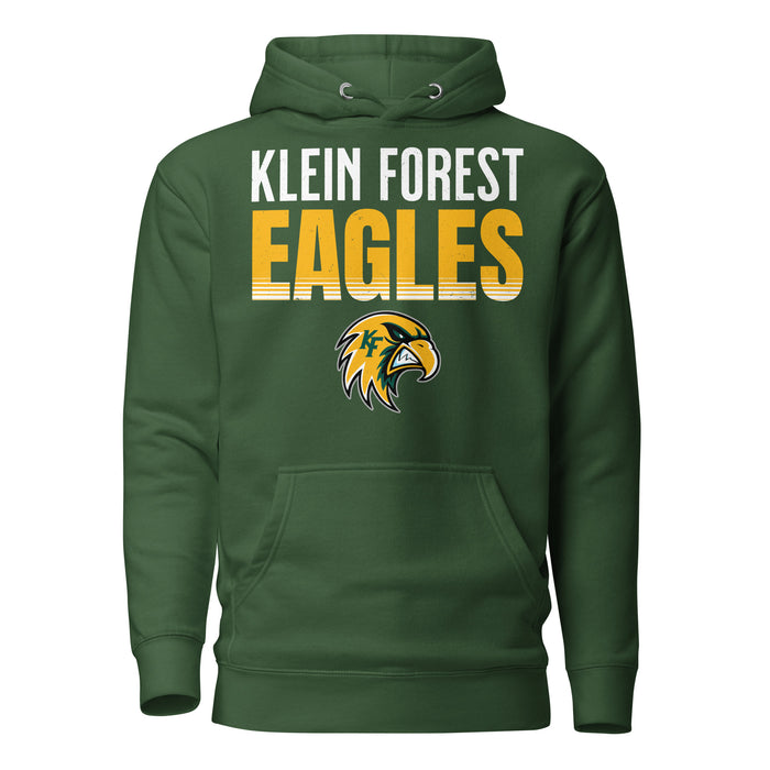 Klein Forest High School Golden Eagles Premium Forest Green Unisex Hoodie 024