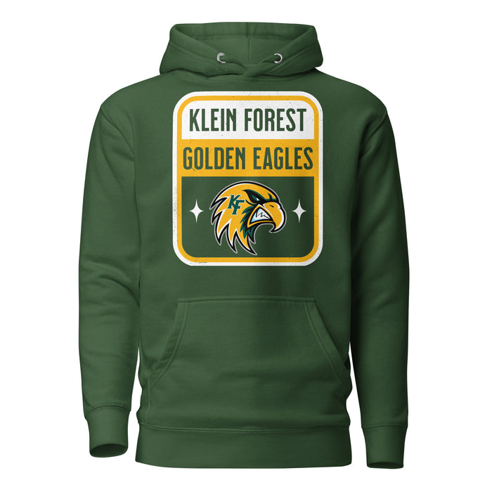 Klein Forest High School Golden Eagles Premium Forest Green Unisex Hoodie 001