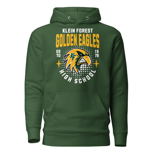 Klein Forest High School Golden Eagles Premium Forest Green Unisex Hoodie 204
