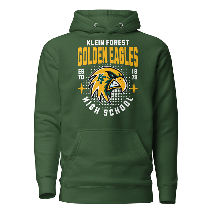 Klein Forest High School Golden Eagles Premium Forest Green Unisex Hoodie 204