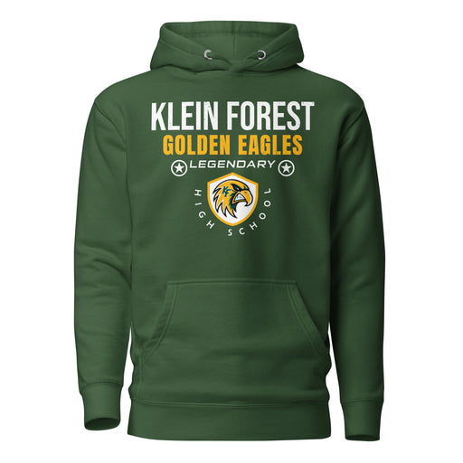 Klein Forest High School Golden Eagles Premium Forest Green Unisex Hoodie 003