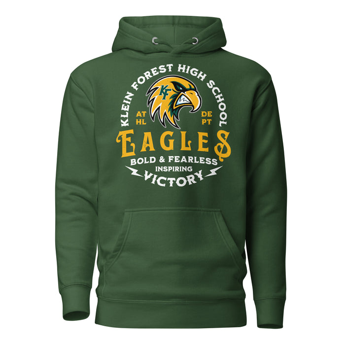 Klein Forest High School Golden Eagles Premium Forest Green Unisex Hoodie 206