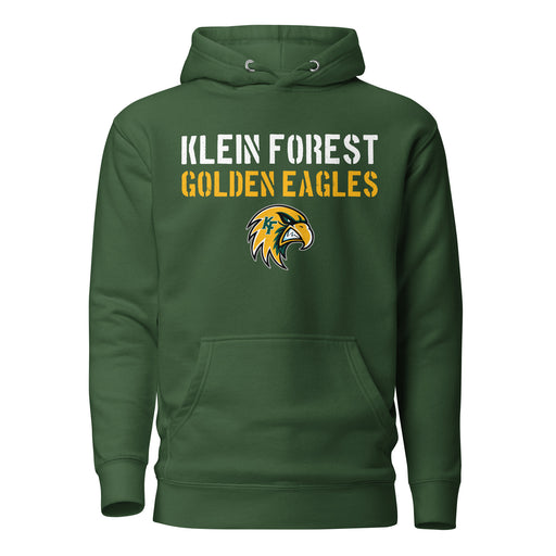 Klein Forest High School Golden Eagles Premium Forest Green Unisex Hoodie 017