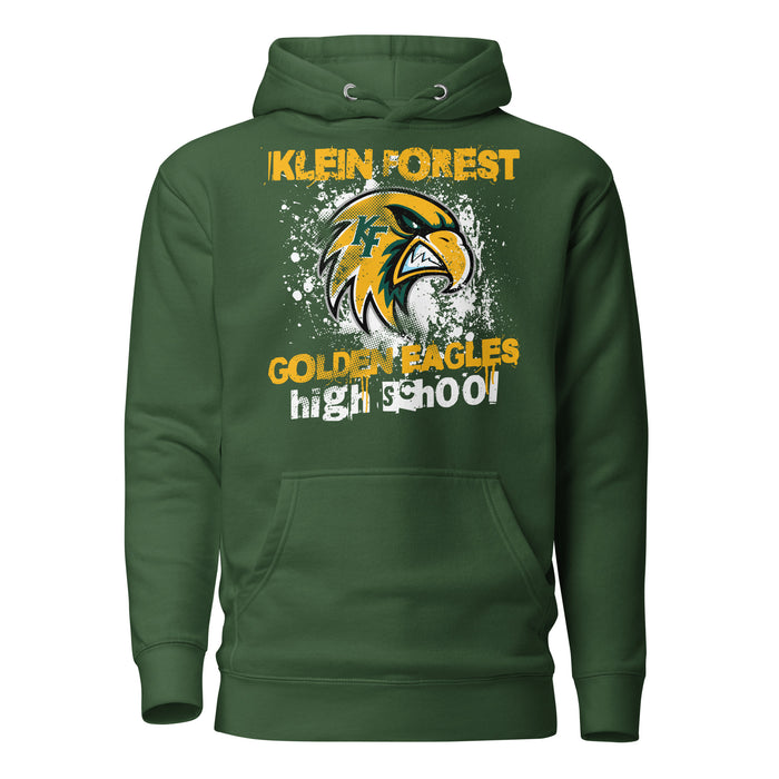 Klein Forest High School Golden Eagles Premium Forest Green Unisex Hoodie 205