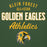 Close-up view of Klein Forest High School Golden Eagles Premium Forest Green Unisex Hoodie 034