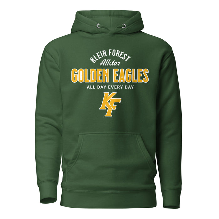 Klein Forest High School Golden Eagles Premium Forest Green Unisex Hoodie 040