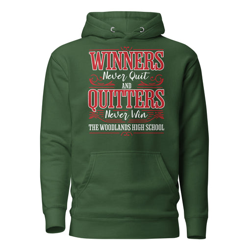 The Woodlands High School Highlanders Forest Green Premium Unisex Hoodie 231