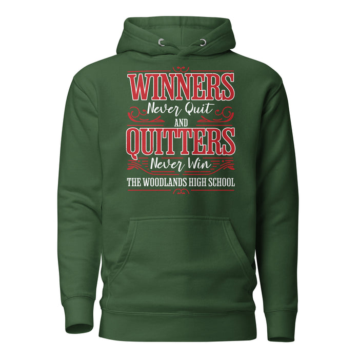 The Woodlands High School Highlanders Forest Green Premium Unisex Hoodie 231