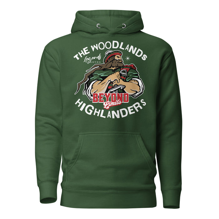 The Woodlands High School Highlanders Forest Green Premium Unisex Hoodie 228