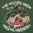 Close-up view of The Woodlands High School Highlanders Forest Green Premium Unisex Hoodie 228