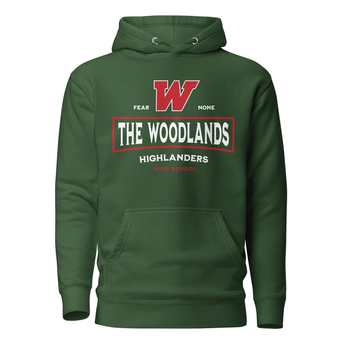 The Woodlands High School Highlanders Forest Green Premium Unisex Hoodie 202